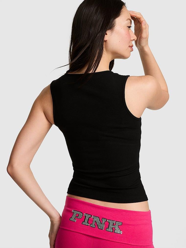 Pink All Day Yumuşak Fitilli Askili Bluz arka görünüm