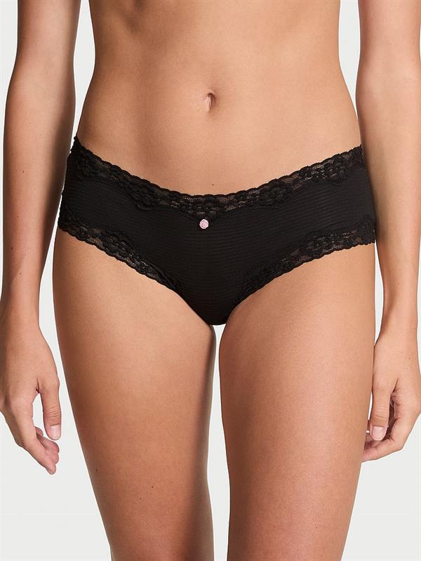 Pamuklu Dantelli Cheeky Kulot ön görünüm