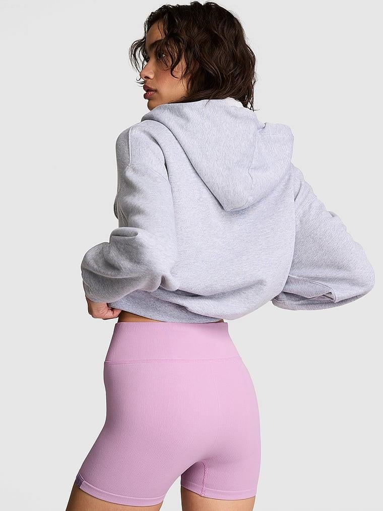 Pink Yumuşak Seamless Biker Tayt arka görünümü