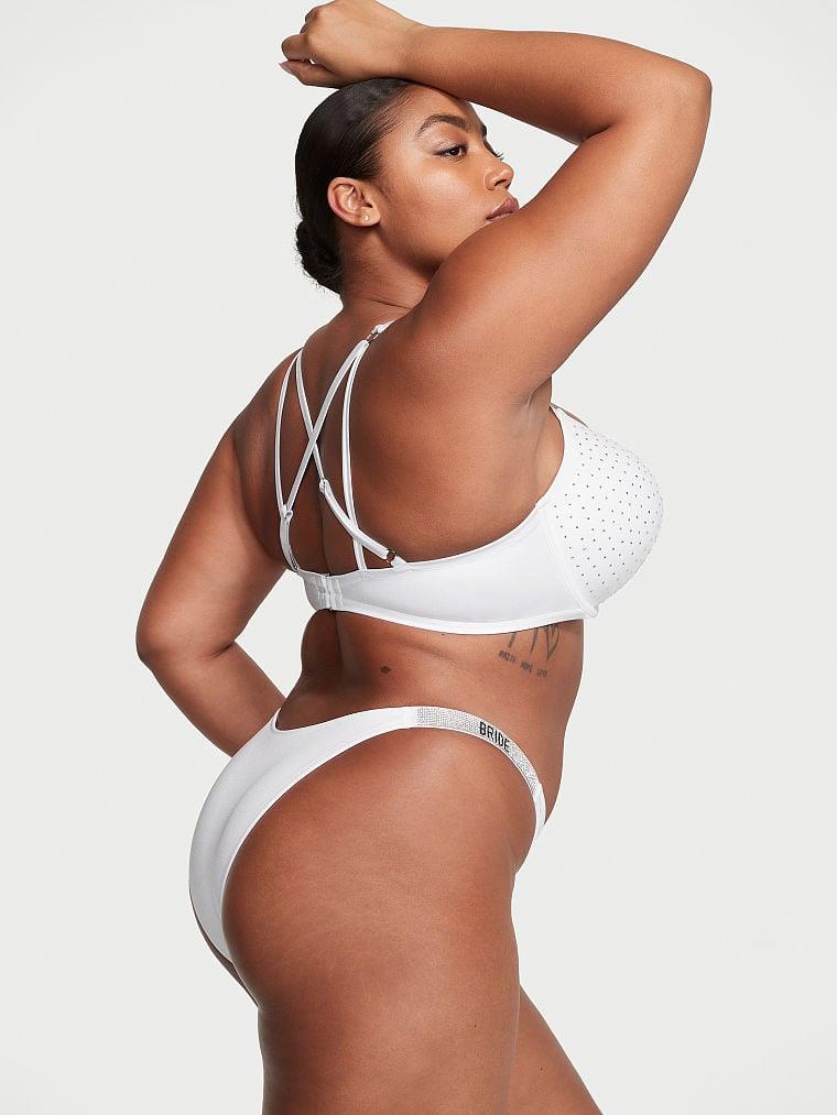 Işıltılı Askili Bombshell Push Up Bikini Ustu arka görünümü
