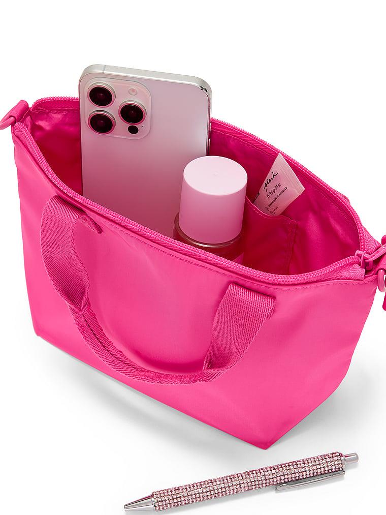 Pink Mini Tote Çanta arka görünümü