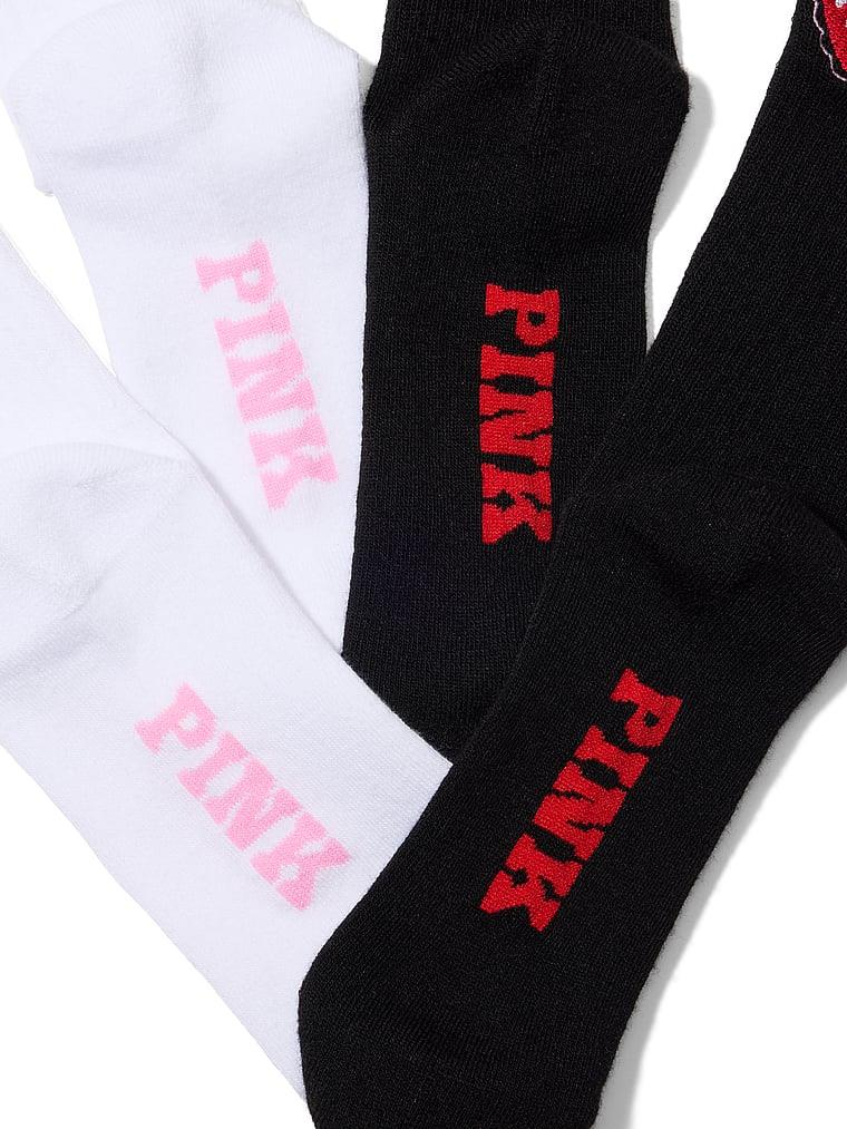 Pink 2li Paket Kısa Corap arka görünümü
