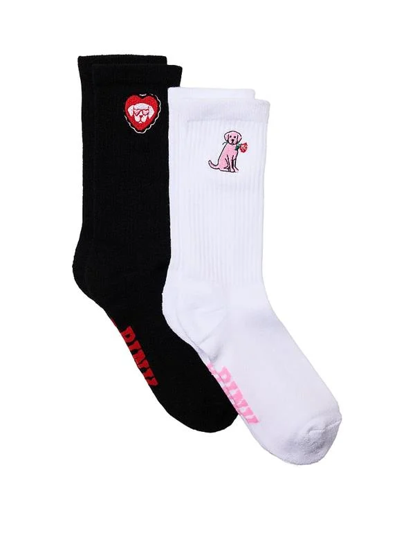 Pink 2li Paket Kısa Corap ön görünüm
