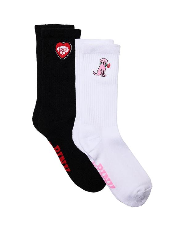 Pink 2li Paket Kısa Corap