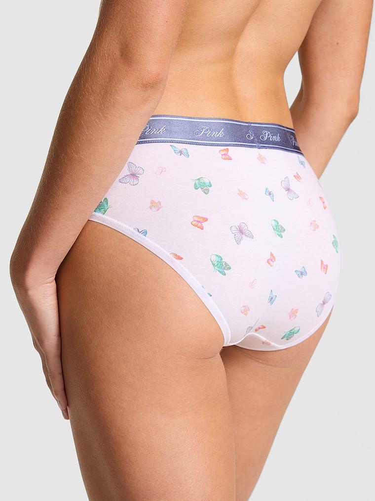 Pink Logolu Pamuklu Hiphugger Kulot arka görünüm
