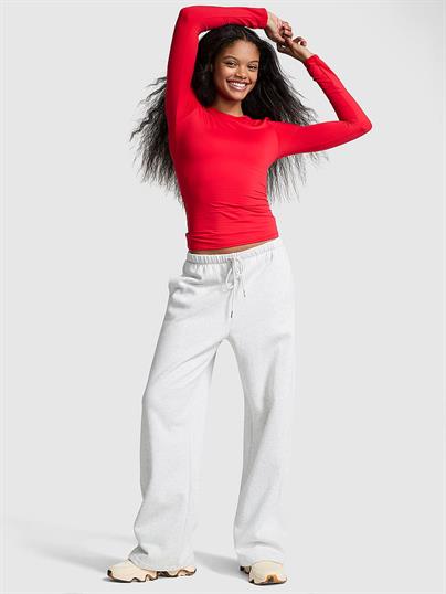 Pink Base Stretch Uzun Kollu Tisort
