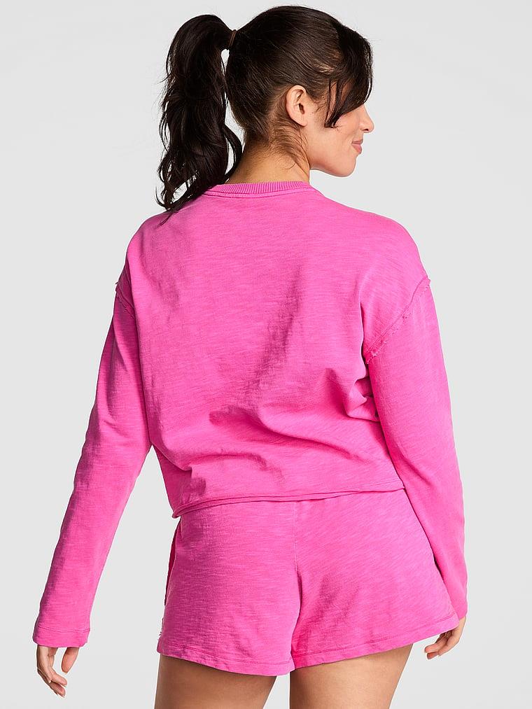 Pink Ince Lounge Crew Sweatshirt arka görünüm