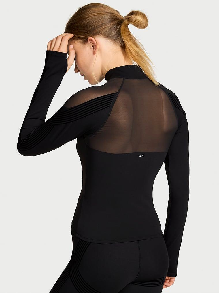 Vsx Elevate Kontrast Detayli Fermuarli Spor Ceket arka görünümü