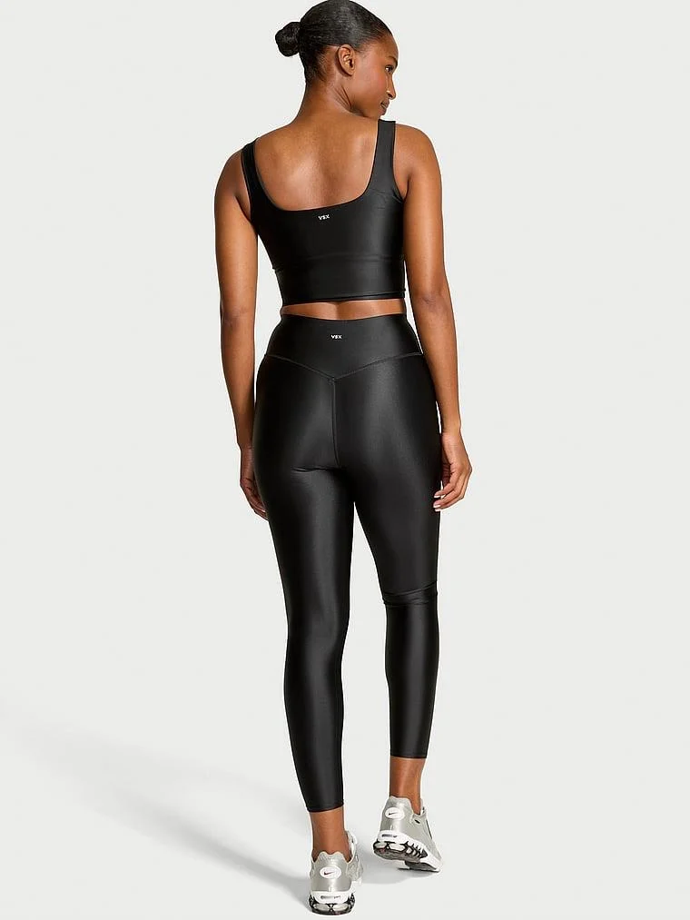 Vsx Glossytech Işıltılı Spor Tayt arka görünüm