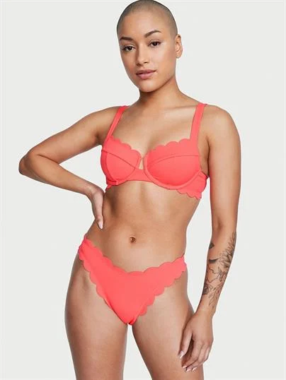 Scallop Toparlayici Bikini Ustu ön görünüm