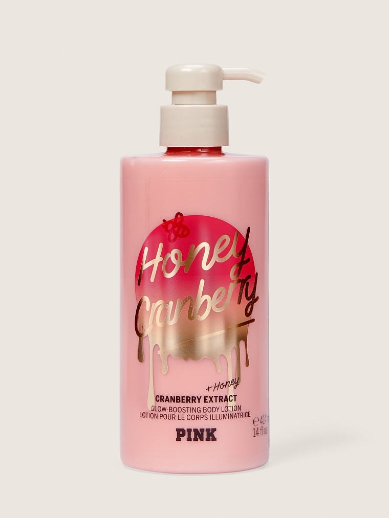 Pink Honey Cranberry Saf Bal Ve Kizilcik Ozlu Parlaklik Veren Vücut Losyonu arka görünümü