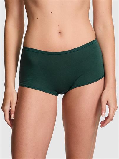 Pink Logolu Pamuklu Boyshort Kulot