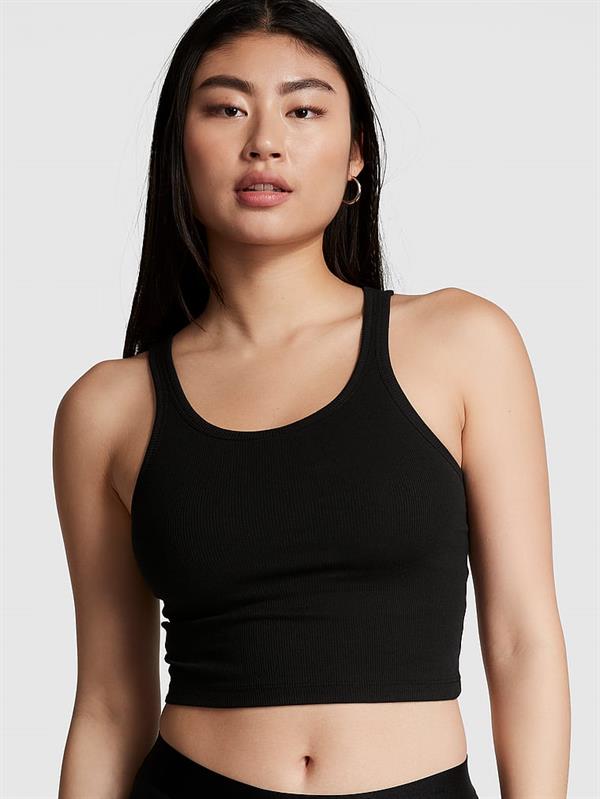 Pink Ribanali Crop Atlet
