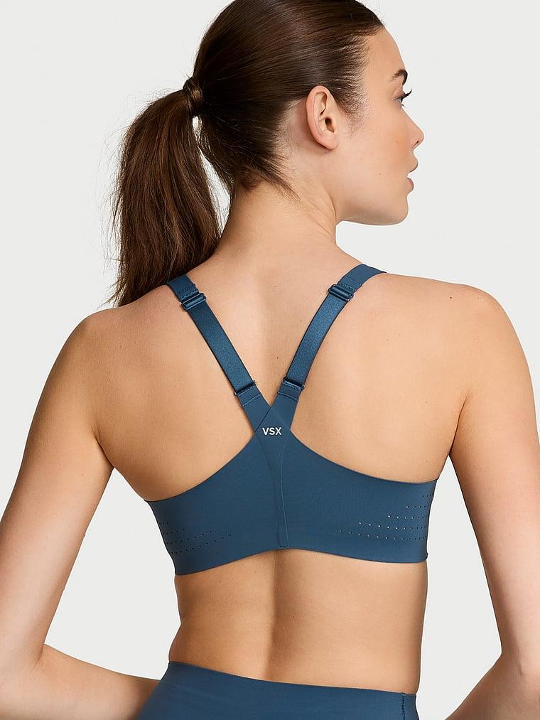 Yeni Stil! Featherweight Max Önden Fermuarli Sporcu Sütyeni arka görünümü