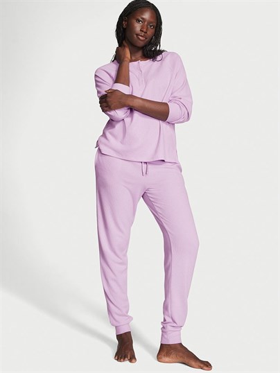 Glow Waffle Henley Jogger Takimi