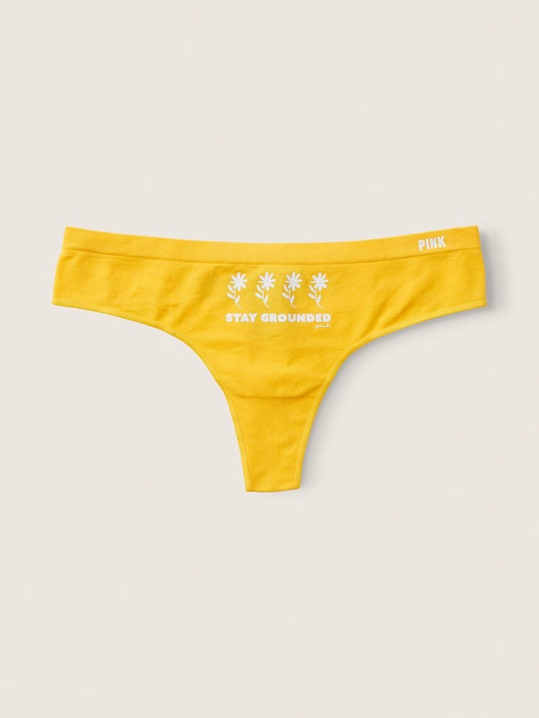 Pink Seamless Tanga Ic Camasiri arka görünümü