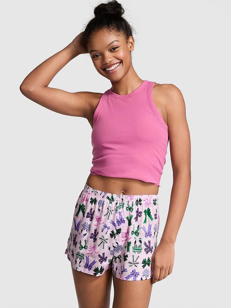 Pink Ipeksi Pijama Sortu arka görünümü