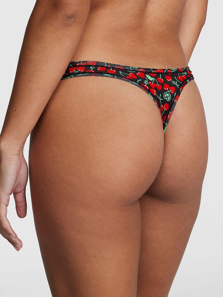 Pink Pamuklu Tanga arka görünüm