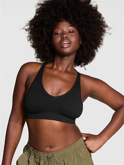 Pink Yumuşak Seamless Dekolteli Bralet