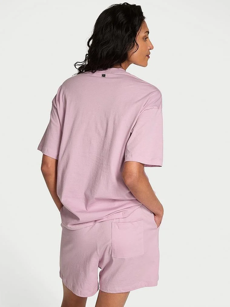 100 Pamuk Kısa Pijama Takimi arka görünümü