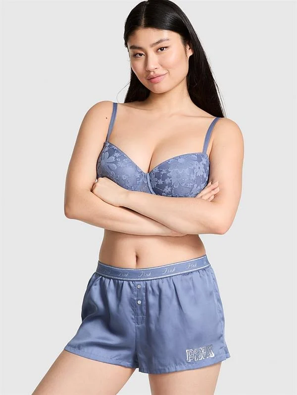 Pink Ipeksi Boxy Pijama Sortu ön görünüm