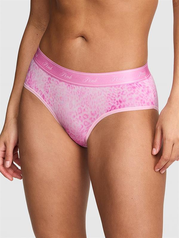 Pink Logolu Pamuklu Hiphugger Kulot ön görünüm