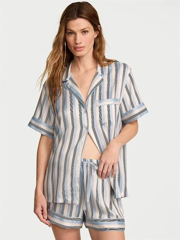Saten Kısa Pijama Takimi