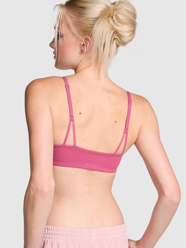 Pink Relay Kare Yaka Sporcu Sütyeni arka görünümü