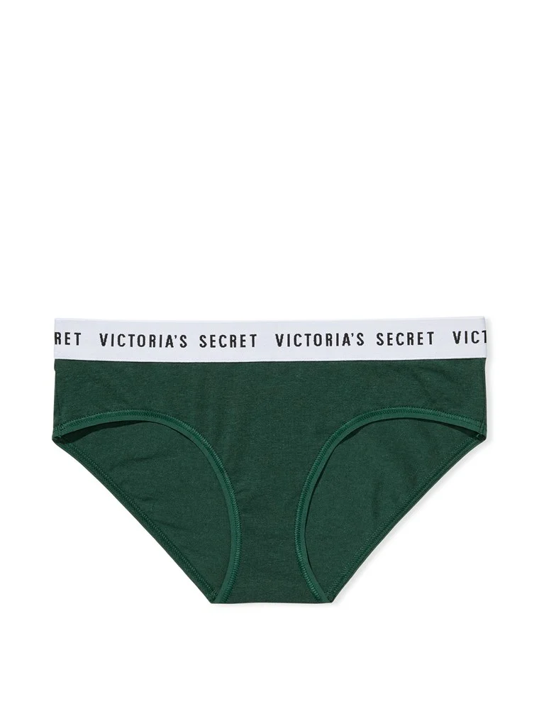 Victorias Secret Esnek Pamuk Logo Hiphugger Kulot arka görünüm