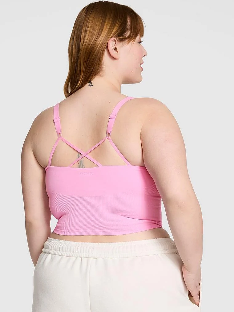 Pink Seamless Kalin Askili Atlet arka görünüm