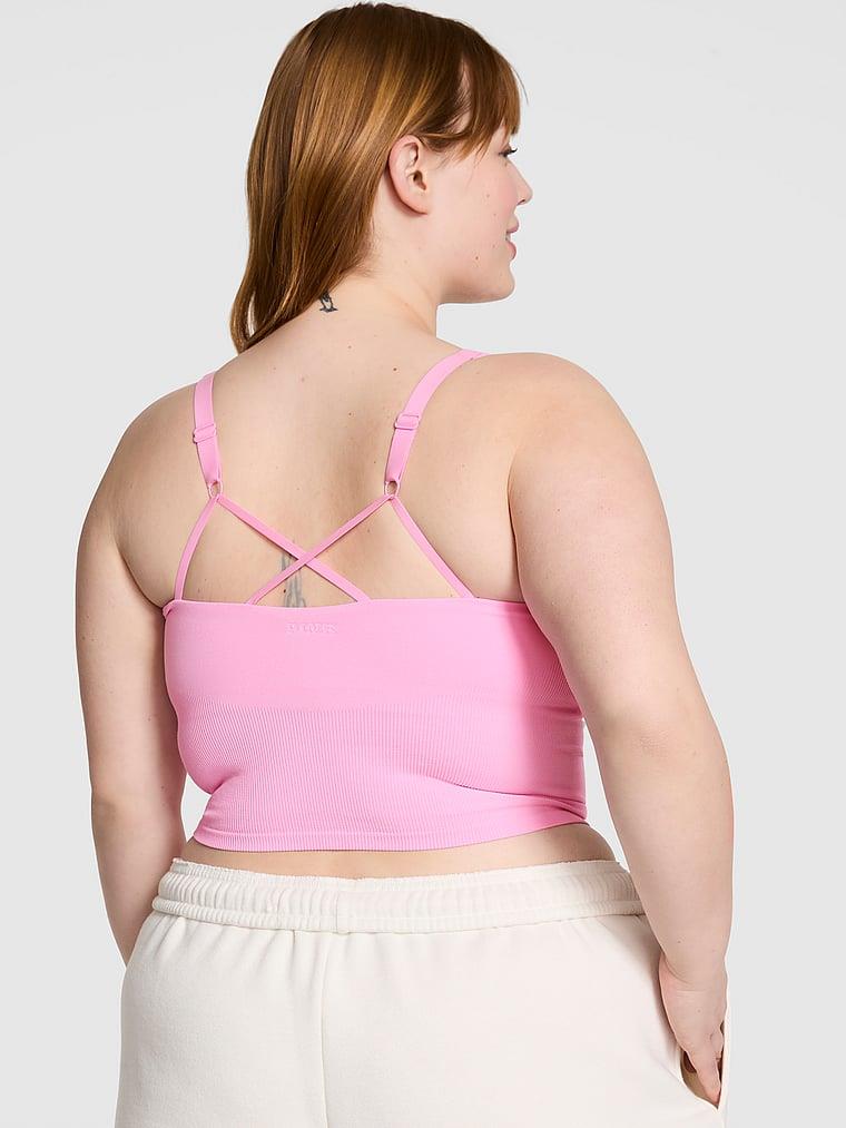 Pink Seamless Kalin Askili Atlet arka görünümü