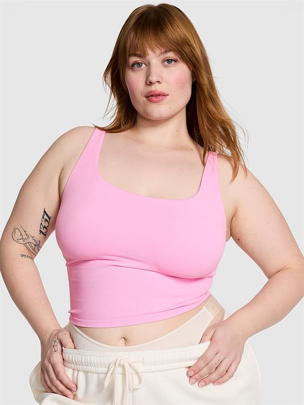 Pink Seamless Kalin Askili Atlet ön görünüm