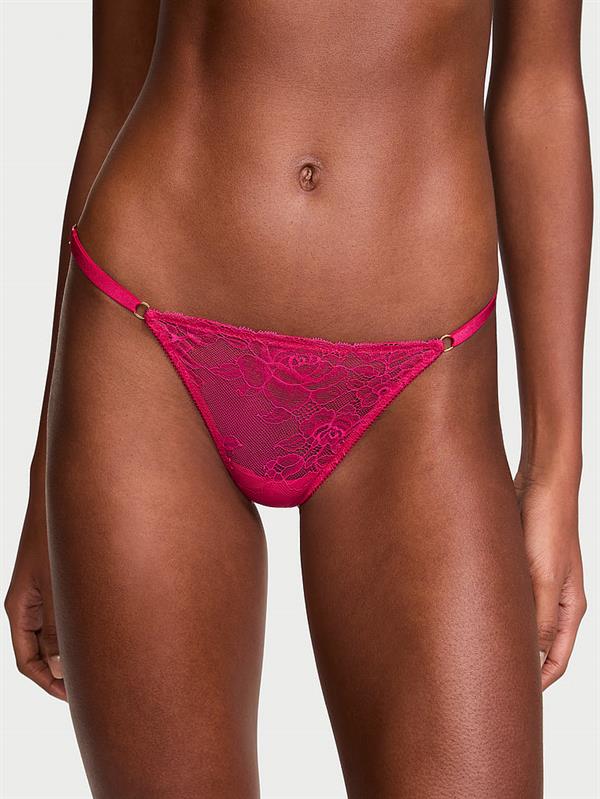 Gul Dantelli Ayarlanabilir V String Kulot