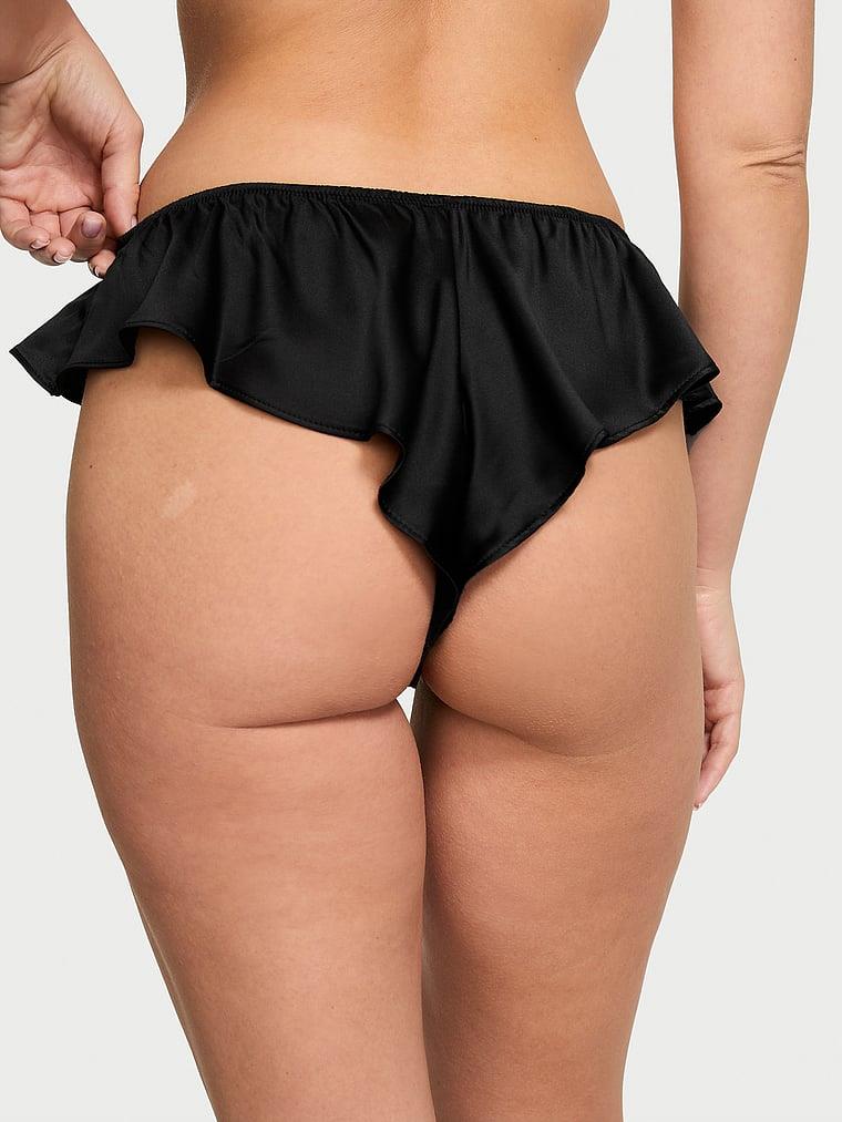Saten Flutter Cheeky Kulot arka görünümü