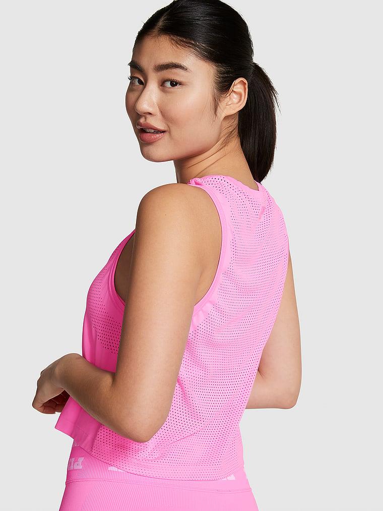Pink Seamless Dokumlu Atlet arka görünümü