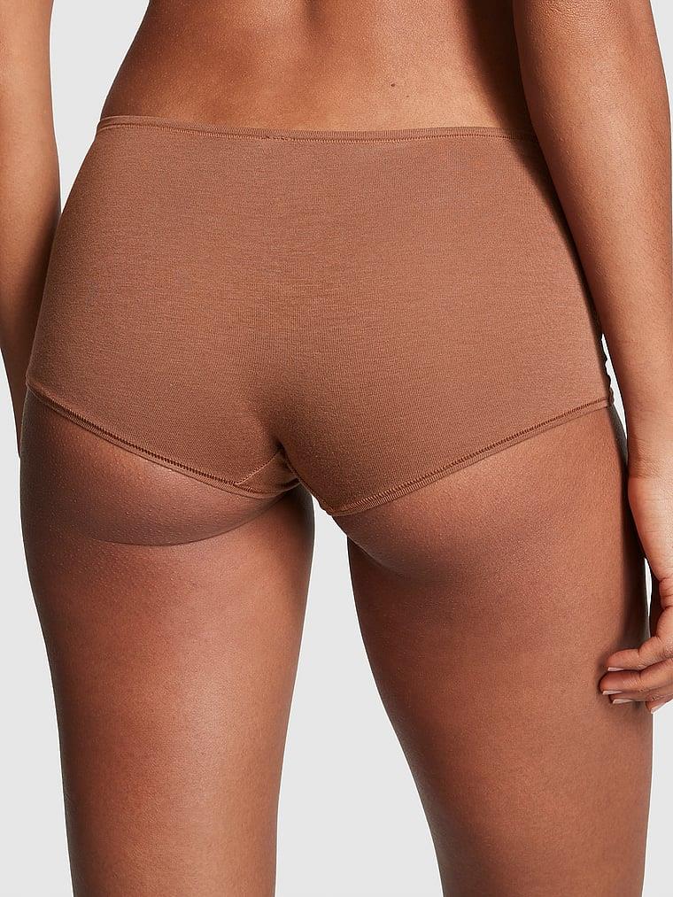 Pink Pamuklu Boyshort Kulot arka görünümü