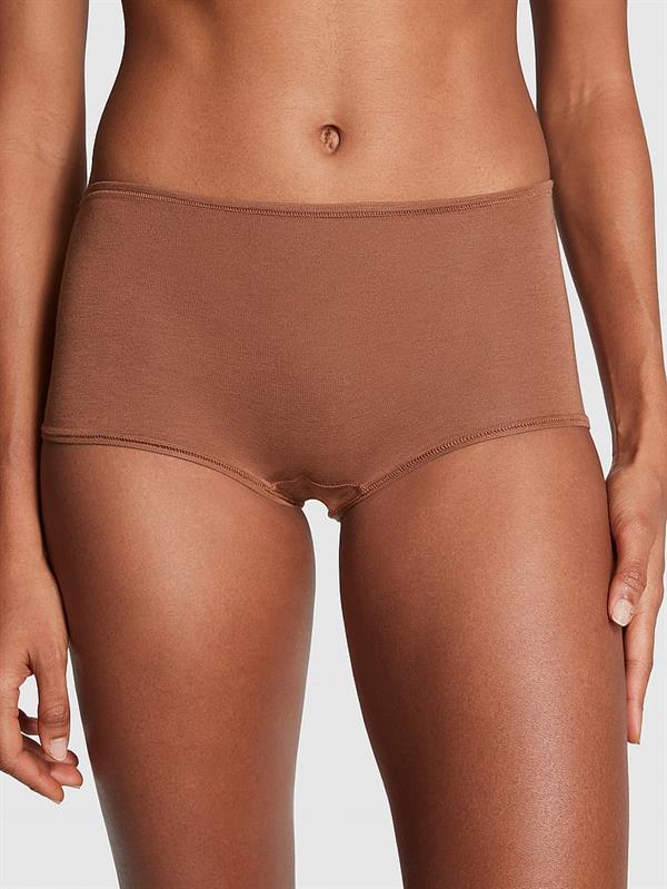 Pink Pamuklu Boyshort Kulot