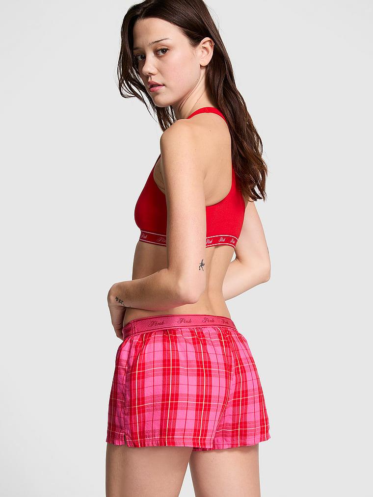 Pink Pamuklu Poplin Boxer arka görünümü