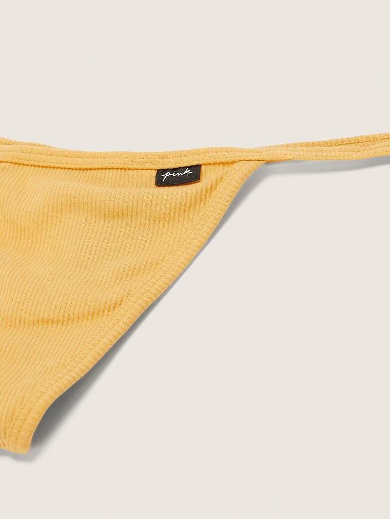 Pink Pamuk V String Kulot arka görünümü