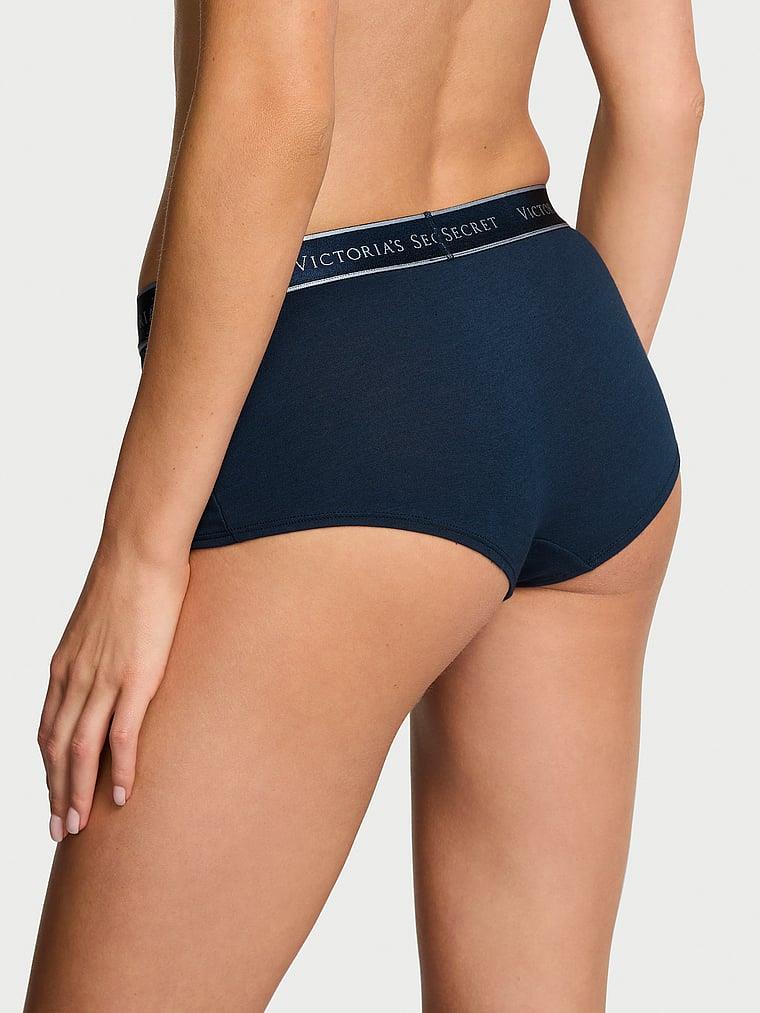 Logolu Pamuklu Boyshort Kulot arka görünümü