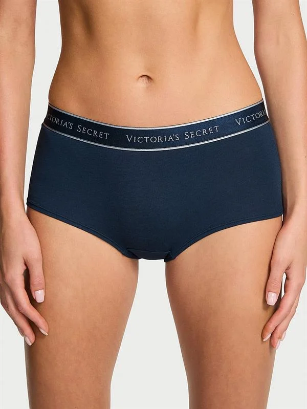 Logolu Pamuklu Boyshort Kulot