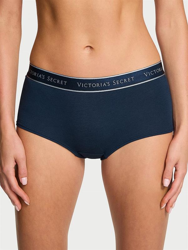 Logolu Pamuklu Boyshort Kulot
