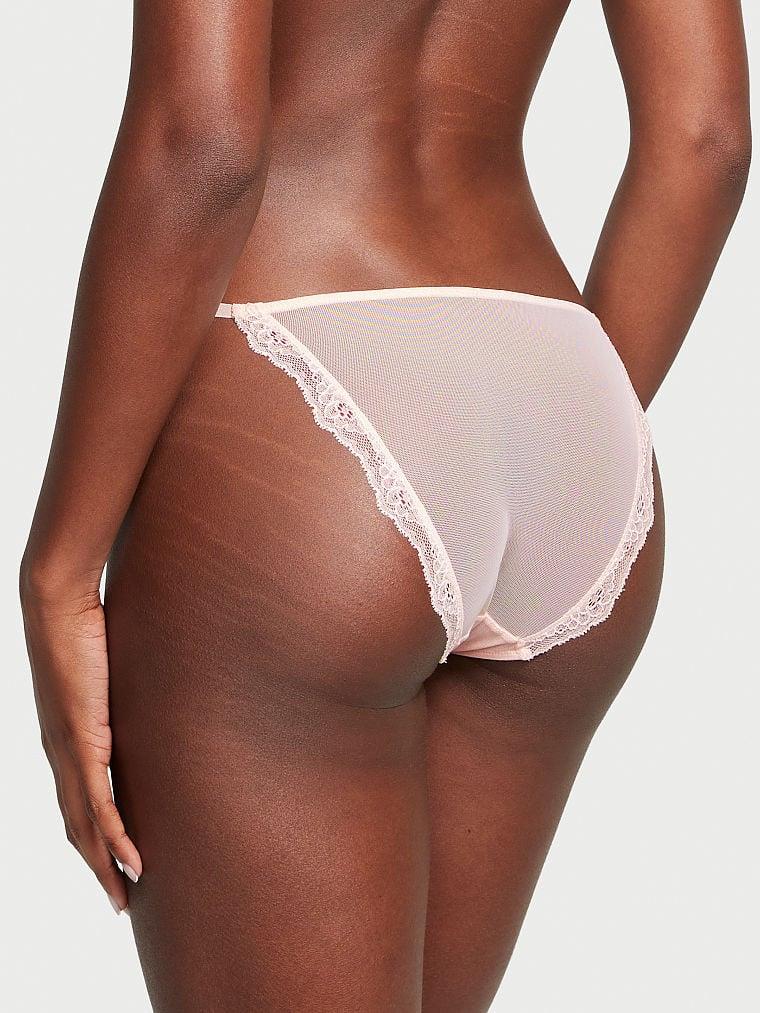 Rosebud Islemeli String Bikini Kulot arka görünümü