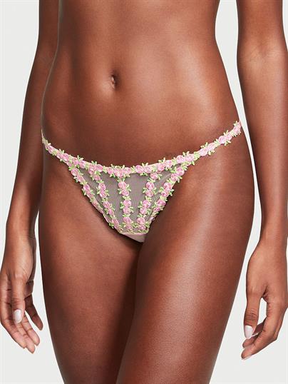 Rosebud Islemeli String Bikini Kulot