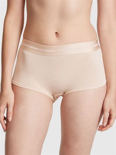 Pink Logolu Boyshort Kulot ön görünüm