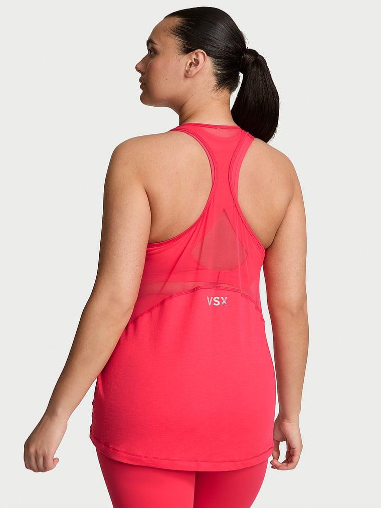 Vsx Pima Pamuklu Jersey Racerback Atlet arka görünümü