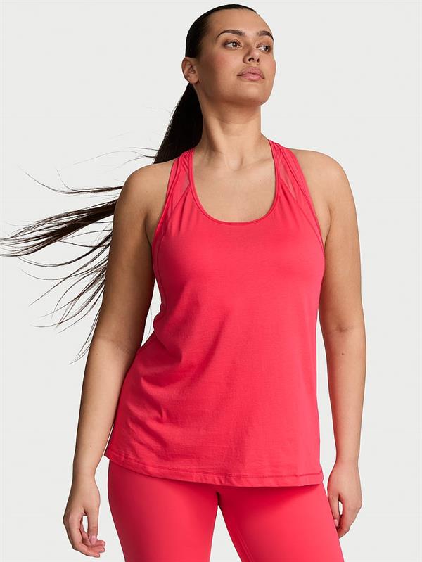 Vsx Pima Pamuklu Jersey Racerback Atlet ön görünüm