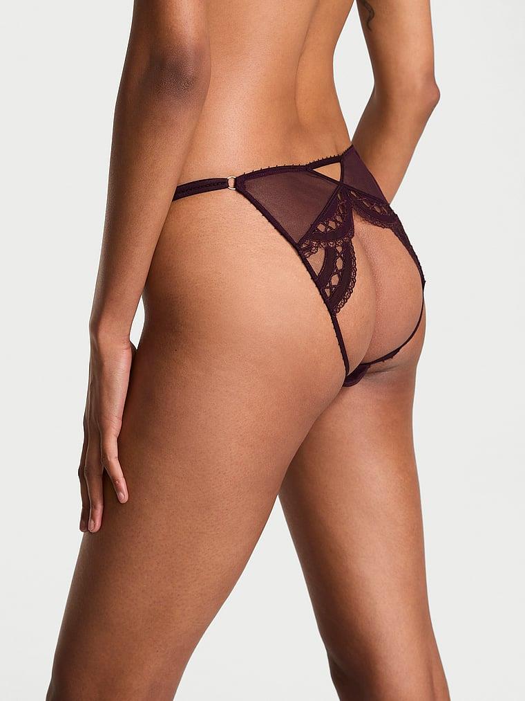 Islemeli Ayarlanabilir Askili Bikini Kulotu arka görünümü