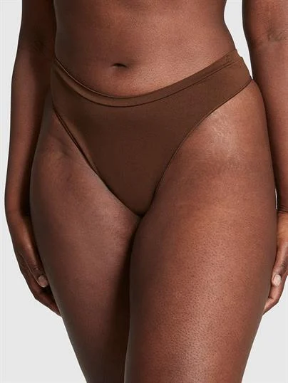 Pink Seamless Yüksek Bel Tanga Kulot