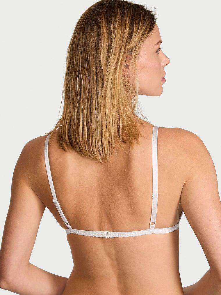 Dantelli Desteksiz Ucgen Bralet arka görünümü